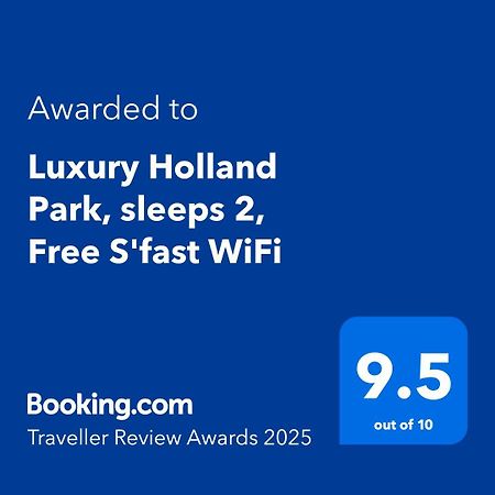 Luxury Holland Park, Sleeps 2, Free S'Fast Wifi Apartment London Ngoại thất bức ảnh